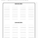 Uppercase And Lowercase Letters Worksheet Intended For Upper And Lowercase Alphabet Worksheets
