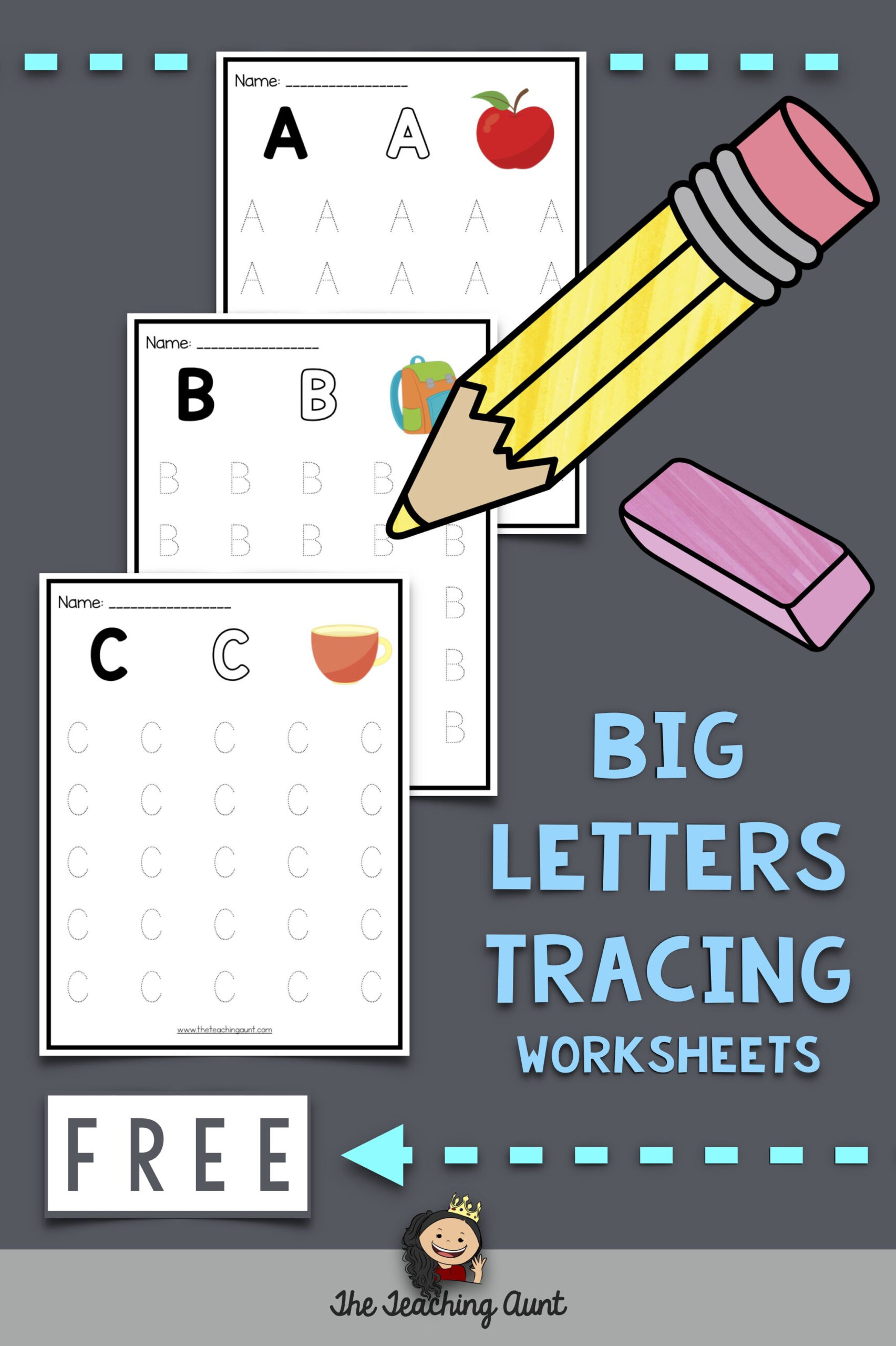 Uppercase Letters Tracing Worksheets (Set 1) In 2020 (With within Letter Orientation Worksheets