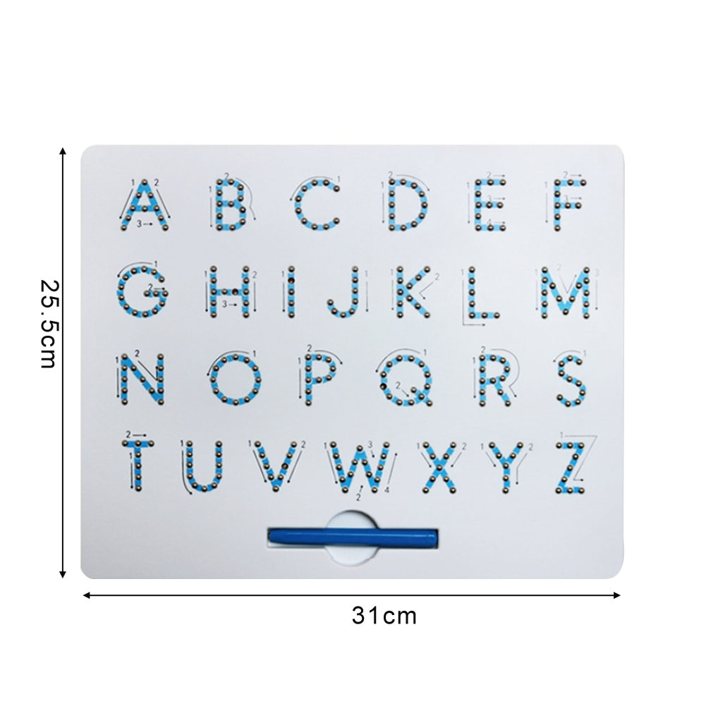 Us $12.84 27% Off|Magnetic Alphabet Letter Tracing Board With Stylus Pen  Educational Toy Set Learning Spelling Writing For Kids|Drawing Toys|   With Alphabet Tracing Toys