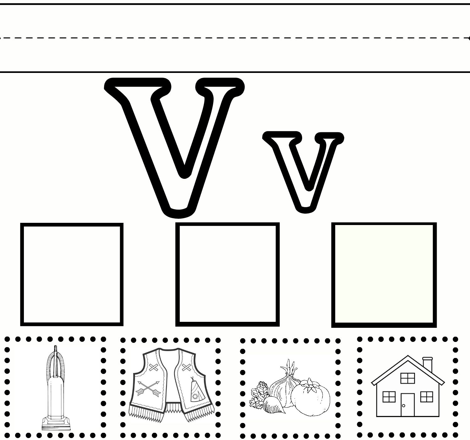 V Practice (With Images) | Letter V Worksheets, Preschool intended for Letter V Worksheets Free Printables