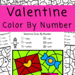 Valentine Colornumber Worksheets   Fun With Mama With Valentine Alphabet Worksheets