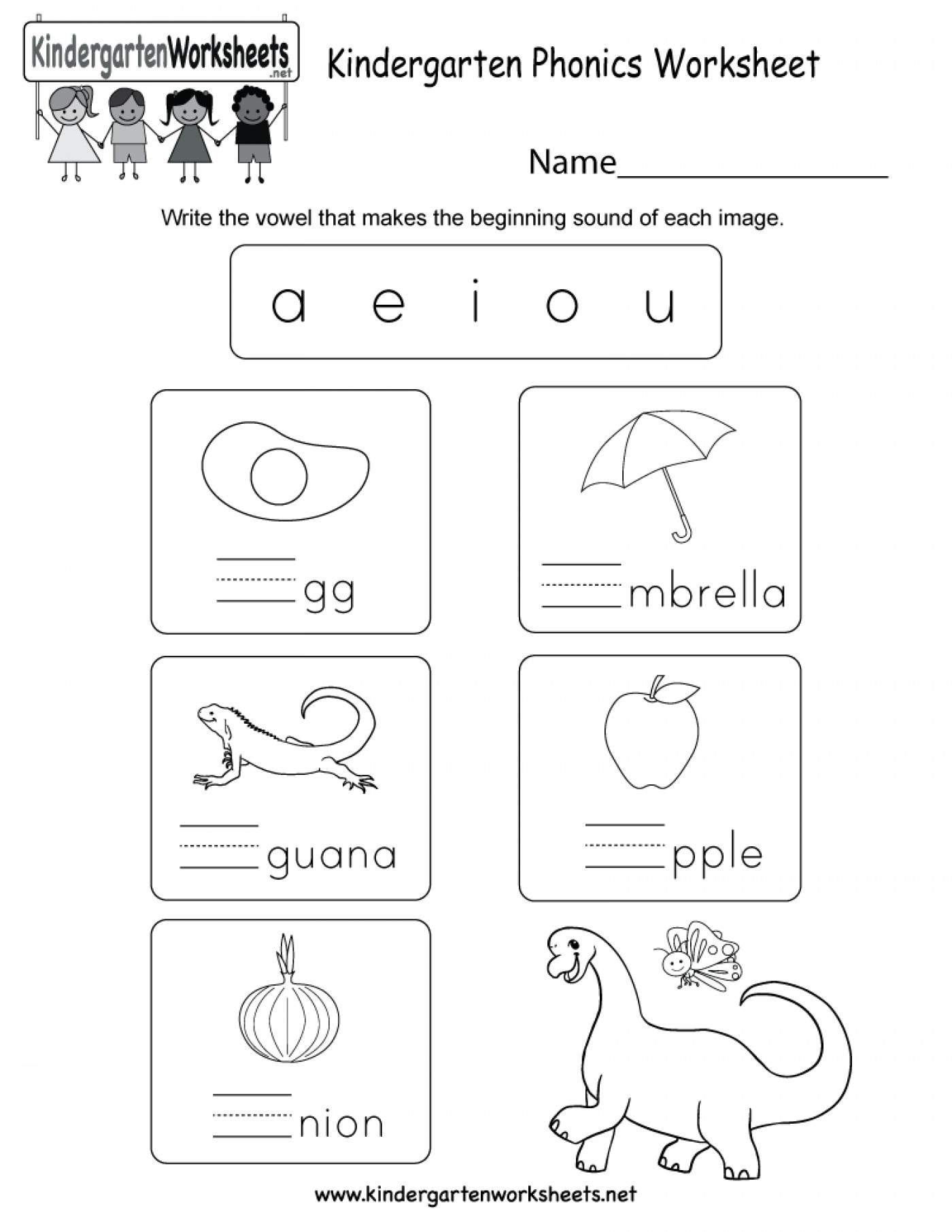 Vowel Worksheet For Preschool - Clover Hatunisi within Letter Vowels Worksheets