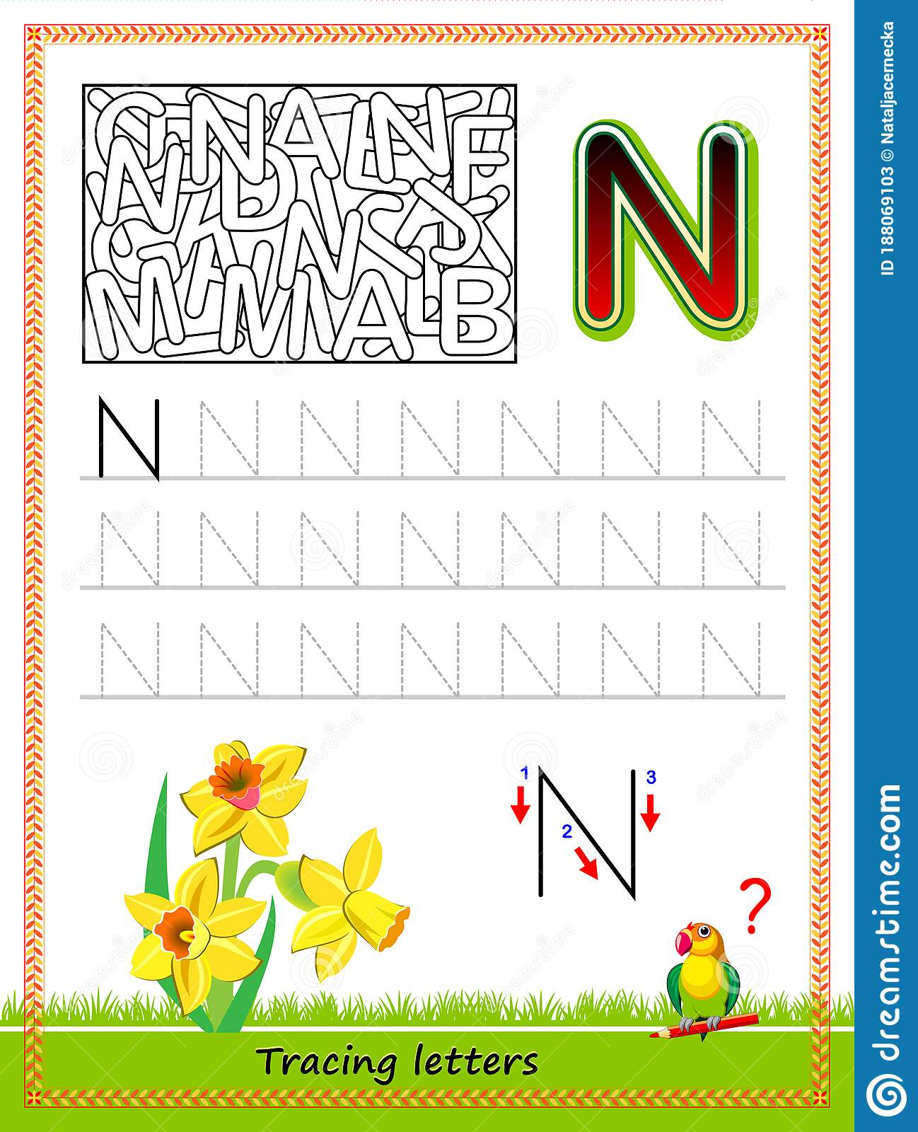 Worksheet For Tracing Letters. Find And Paint All Letters N intended for Abc Tracing Online