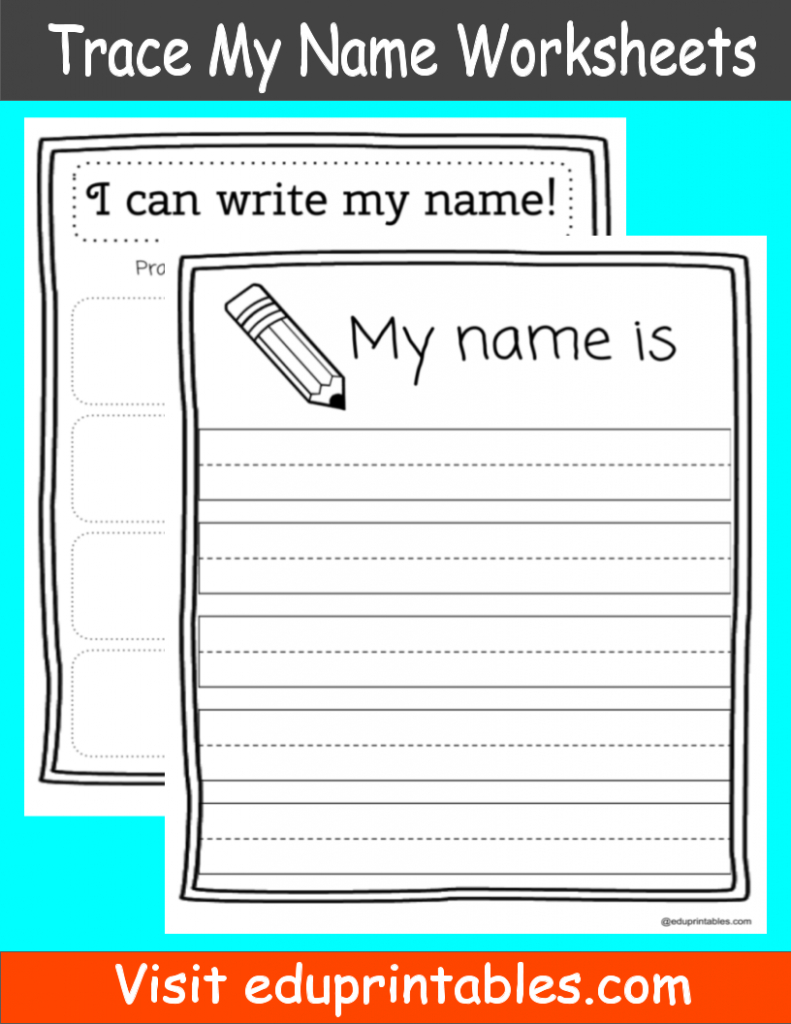 Worksheets : Name Tracing Printable Eduprintables Fabulous For Personalized My Name Tracing Printable