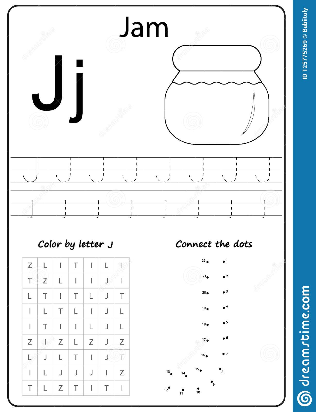 Writing Letter J. Worksheet. Writing A-Z, Alphabet regarding Letter J Worksheets Free Printables