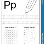 Writing Letter P. Worksheet. Writing A Z, Alphabet Regarding Letter P Tracing Sheet