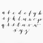 1 25 Inch Cursive Alphabet Stencils