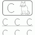 10 Best Images Of Preschool Colorletter Worksheets Regarding Letter C Tracing Sheet