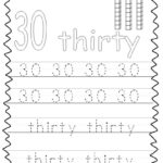 10 Printable Numbers 21 30 Tracing Worksheets. | Etsy In