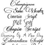14 Calligraphy Script Font Alphabet Images   Tattoo Fonts