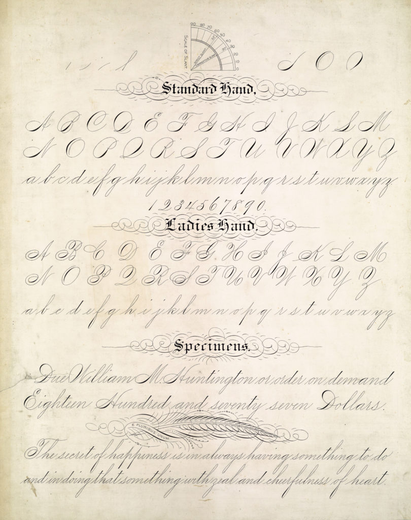 Cursive Alphabet 1900 | AlphabetWorksheetsFree.com