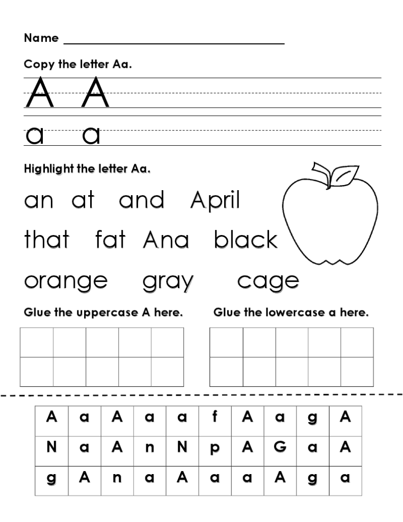 26 Pages Of Letter Review: Recognizing Letters, Writing Regarding Alphabet Review Worksheets For First Grade