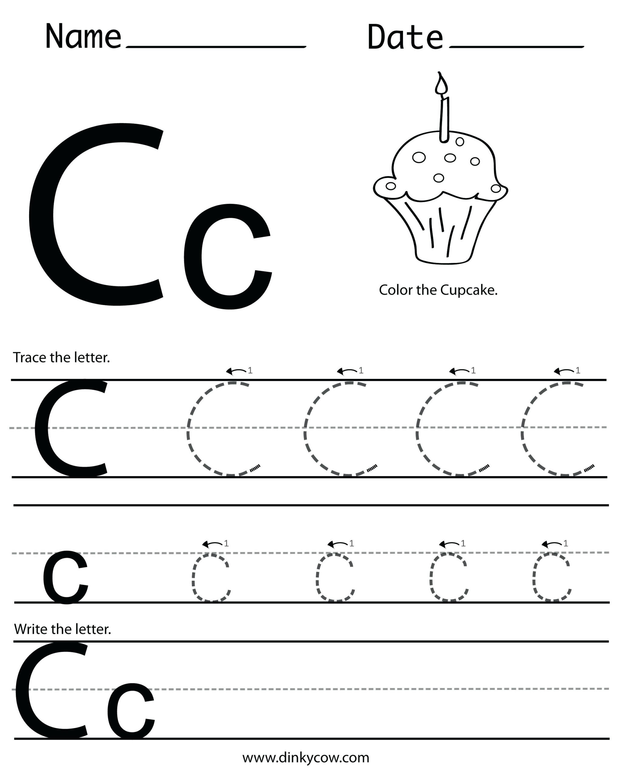 28 Letter C Worksheets For Young Learners | Kittybabylove with regard to Letter C Worksheets For 3 Year Olds