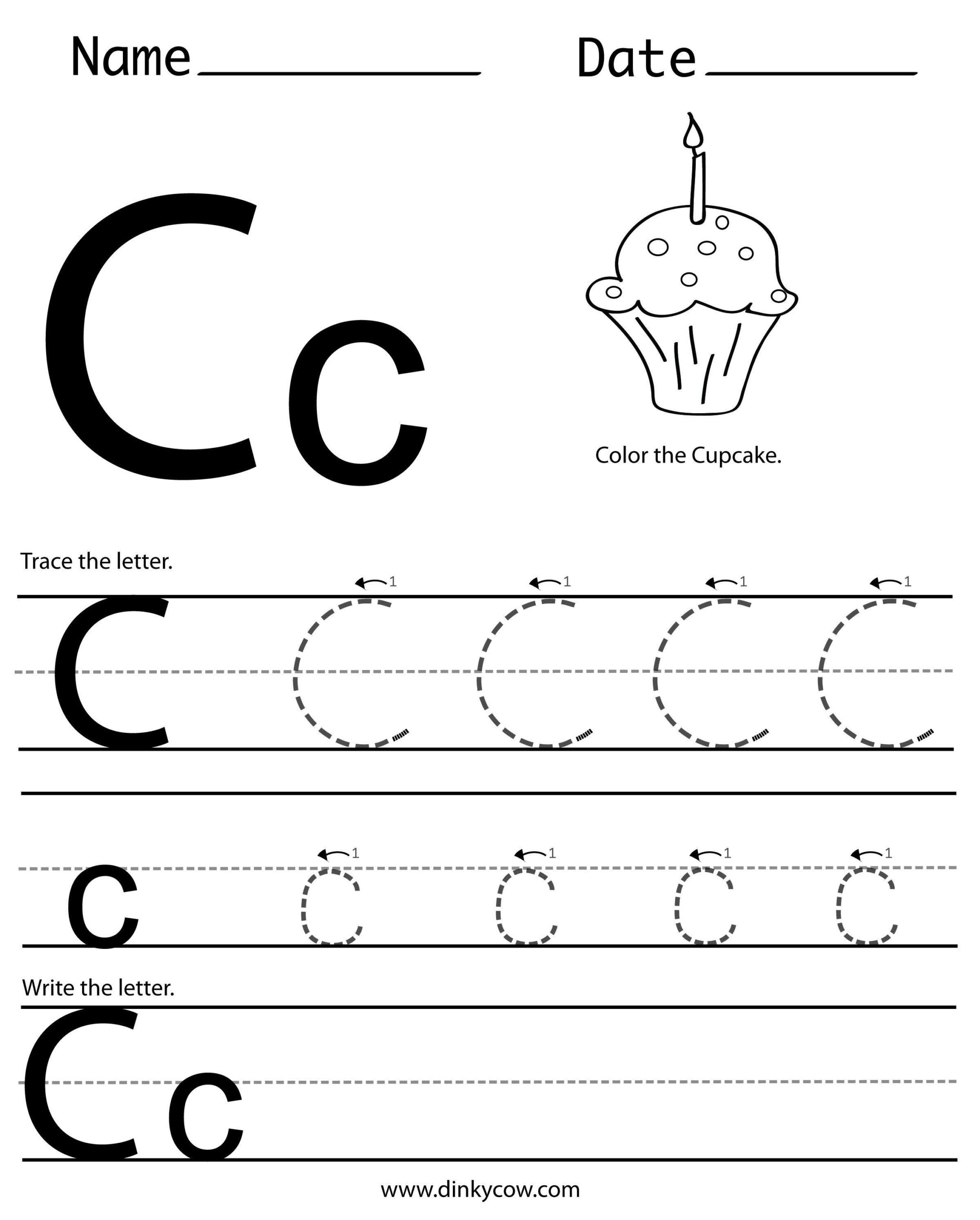 38 Letter C And D Worksheet In 2020 | Preschool Worksheets with regard to Name Tracing Worksheets Kidzone