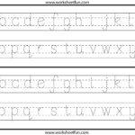 4 Best Images Of Printable Lowercase Alphabet Letter Tracing With Regard To Alphabet Tracing Lowercase
