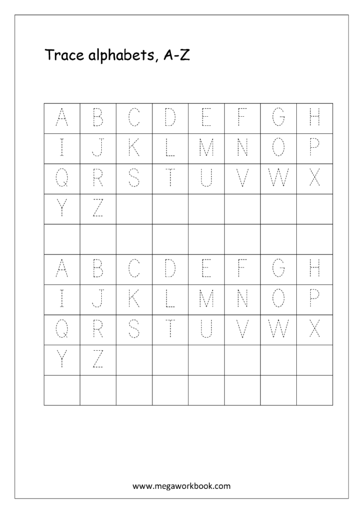 42 Educative Letter Tracing Worksheets Kittybabylove In 42 Educative Letter Tracing Worksheets Kittybabylove In