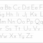 5 Best Free Printable Alphabet Tracing Letters   Printablee Intended For A Letter Tracing