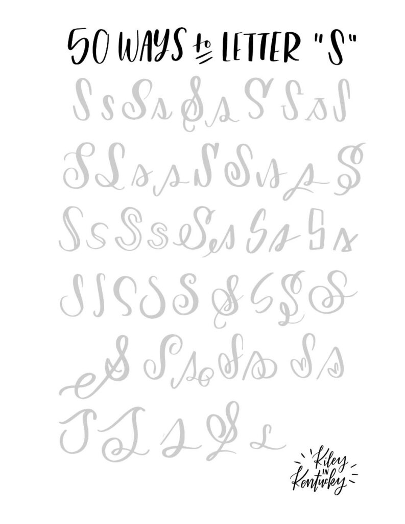 50 Ways To Letter   S | Lettering, Lettering Alphabet