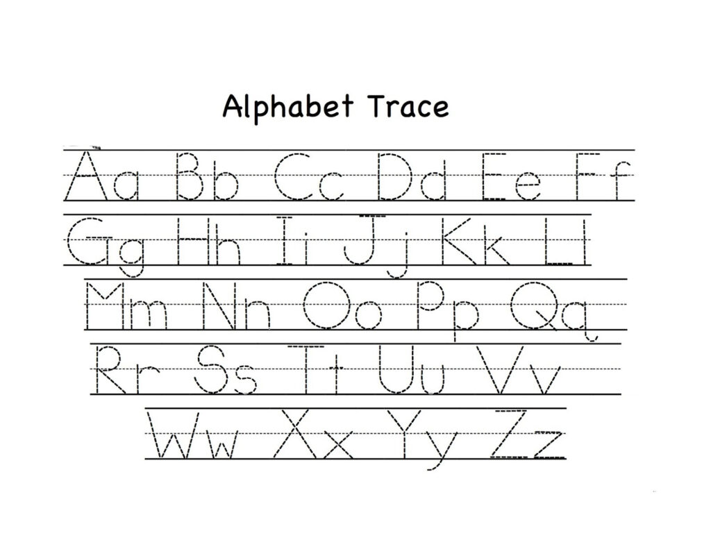58 Staggering Alphabet Tracing Worksheets Image Inspirations Regarding Pre K Alphabet Tracing Pages