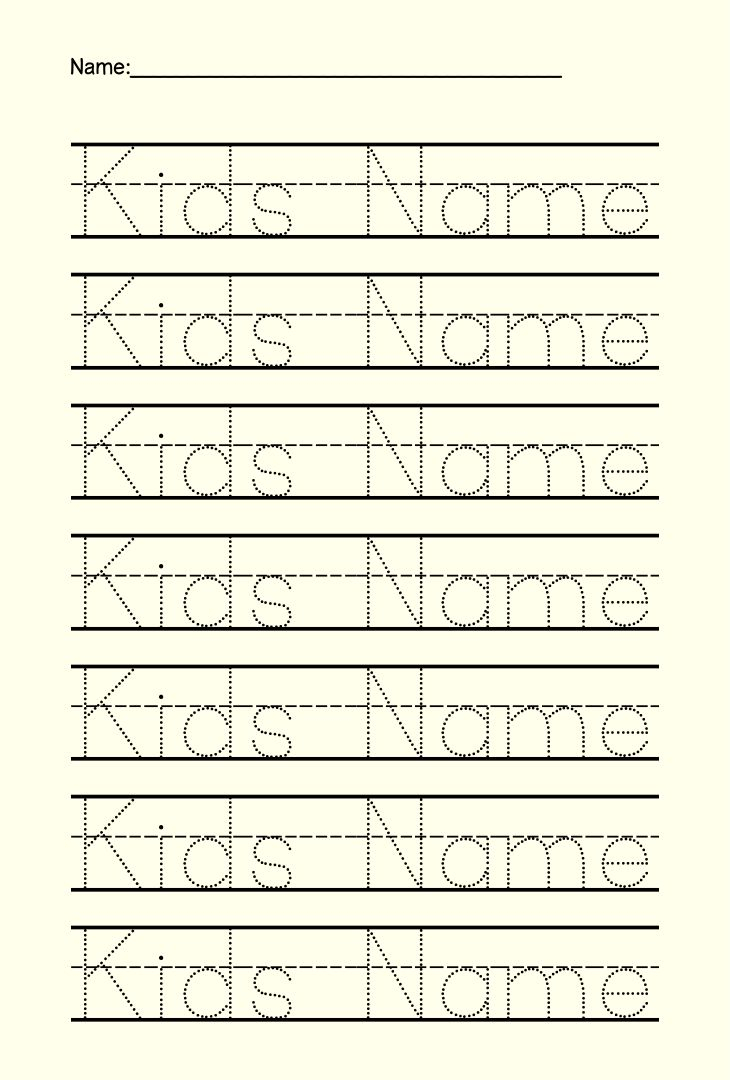 6 Best Preschool Name Tracing Printable - Printablee throughout Name Tracing Free Download