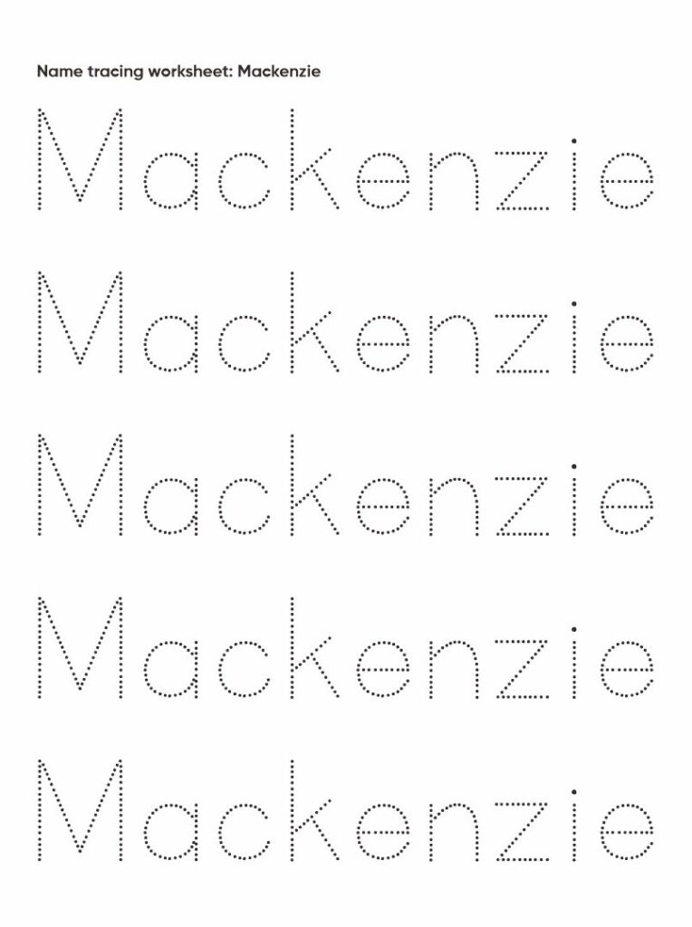 6 Best Preschool Name Tracing Printable   Printablee With Regard To Name For Tracing Paper