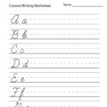 64 Worksheets For Cursive Writing Photo Inspirations – Lbwomen