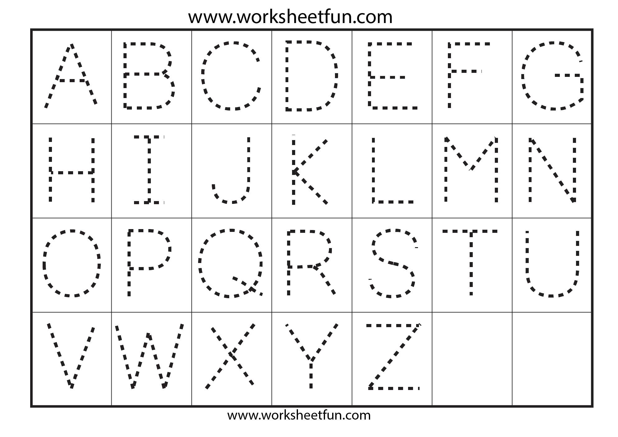 8 Best Images Of Printable Traceable Alphabet Worksheets