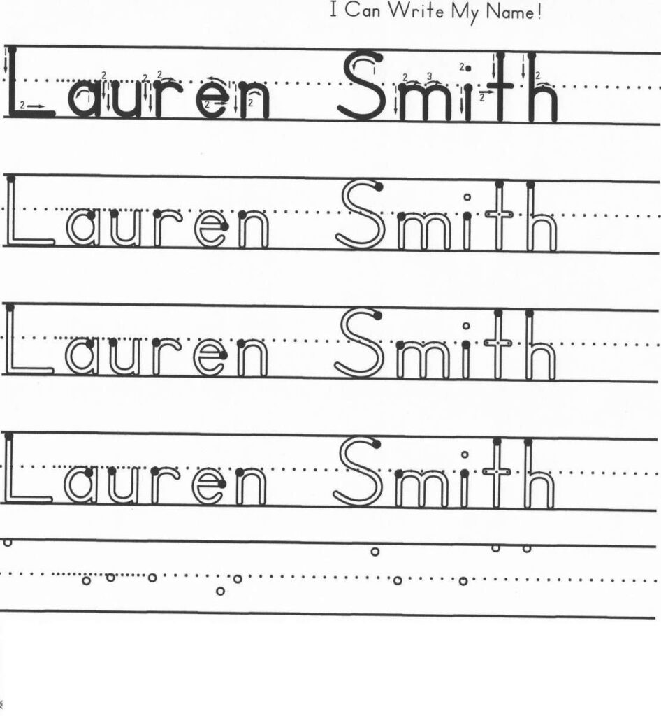 8+ Customizable Preschool Name Worksheet | Handwriting Inside Make A Name Tracing Sheet