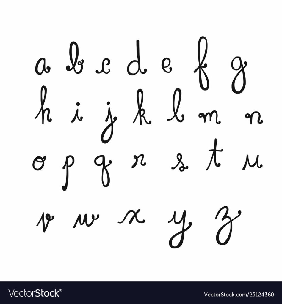 A To Z Alphabet Handwriting