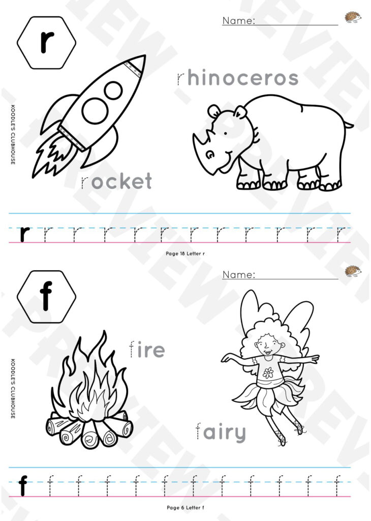 A To Z Reproducible Tracing Worksheets With Outline Pictures A To Z Reproducible Tracing Worksheets With Outline Pictures