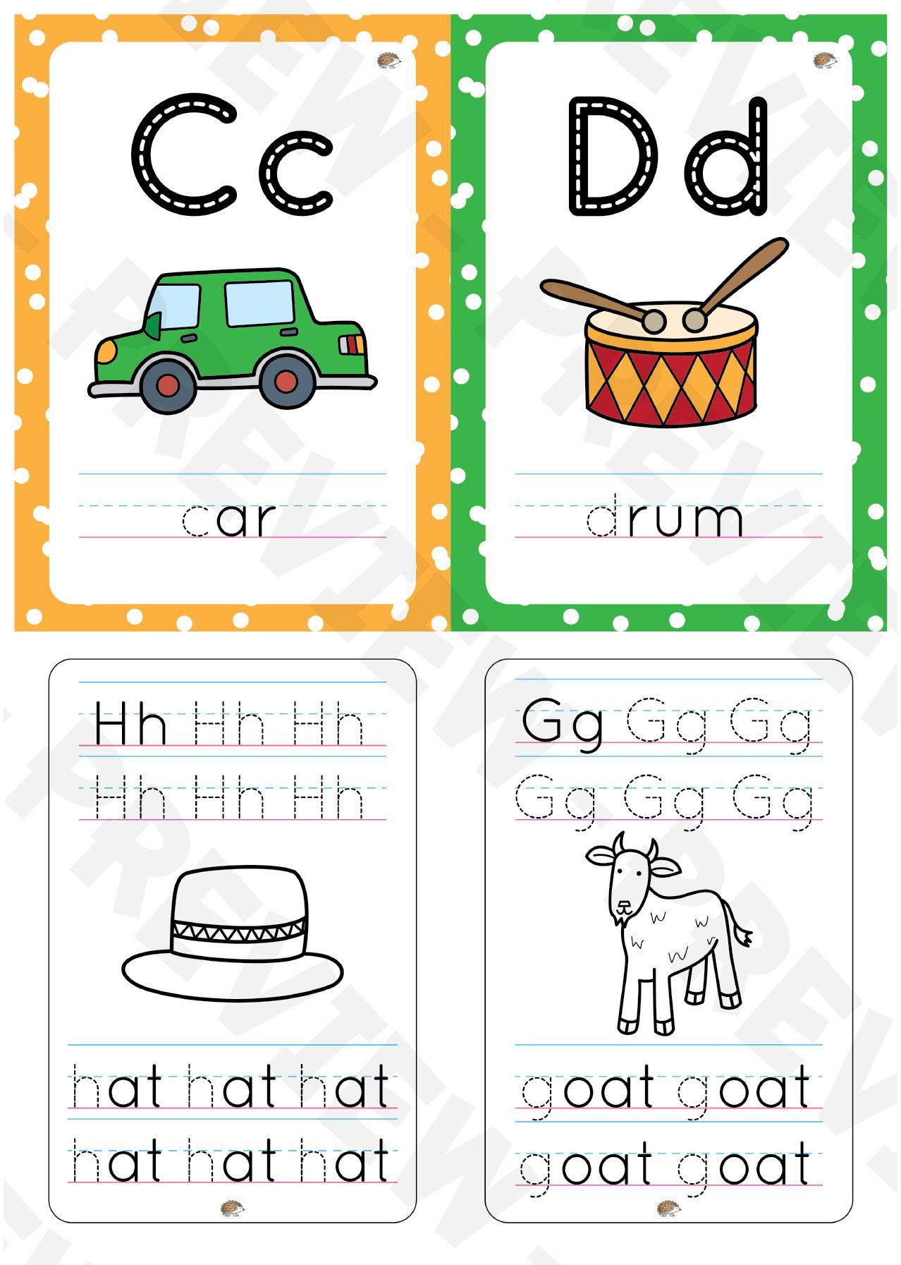 Aa To Zz Alphabet Flashcards With Color Background And throughout Alphabet Tracing Flashcards