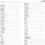 Aa Zz Word Worksheet Use For Quiz | Alphabet Writing With Regard To Alphabet Writing Worksheets A Z