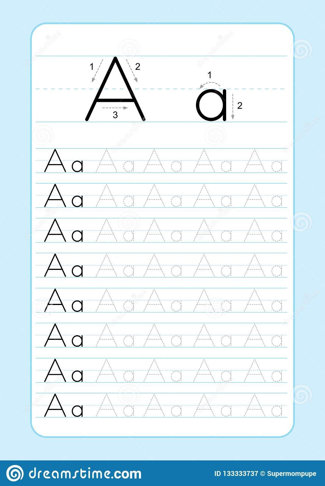 Abc Alphabet Letters Tracing Worksheet With Alphabet Letters