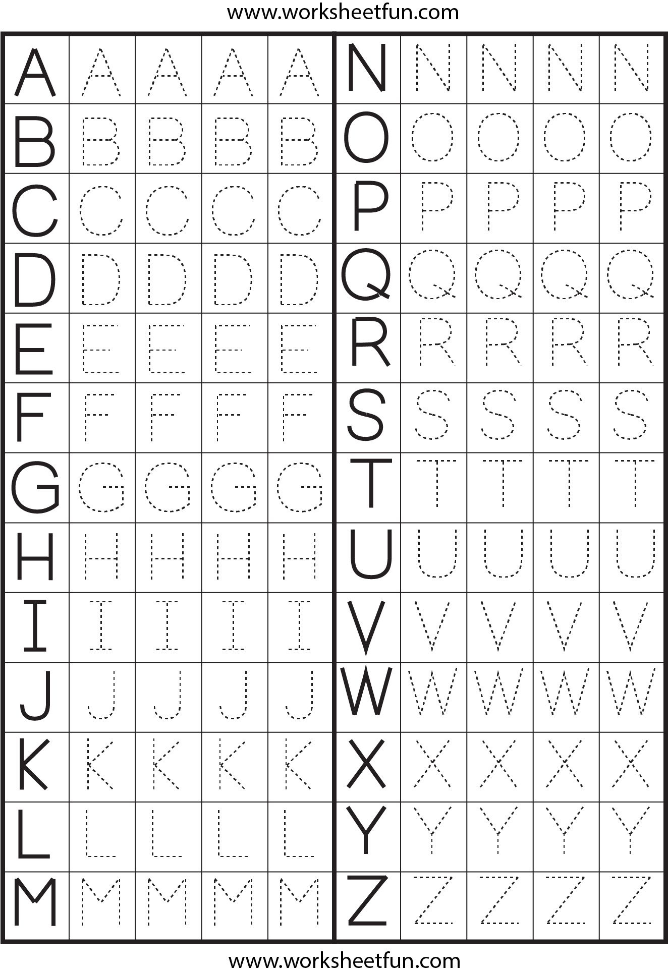 Abc Worksheets For Preschool To Free Download. Abc throughout Alphabet Tracing Download