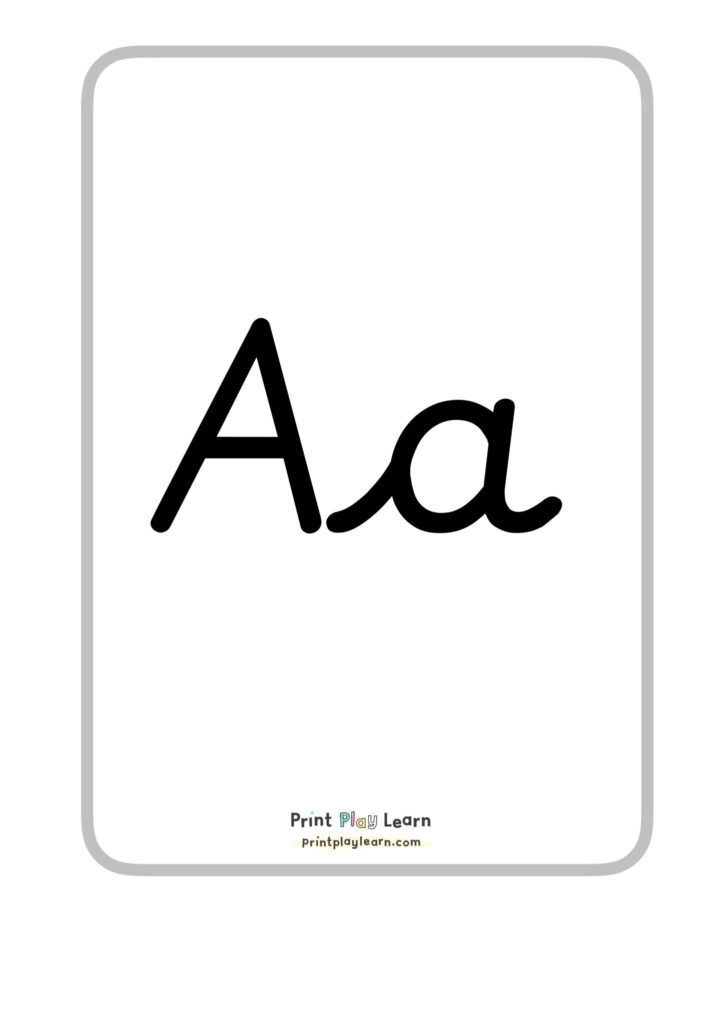 Alphabet A4 Posters Upper And Lower Case Cursive Font Alphabet A4 Posters Upper And Lower Case Cursive Font