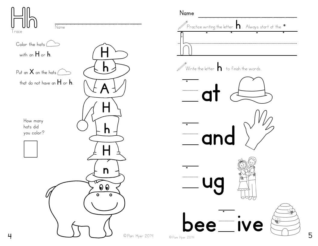 Alphabet Activities: Learning My Letters [Hh] | Preschool throughout Letter H Tracing Worksheets For Preschool