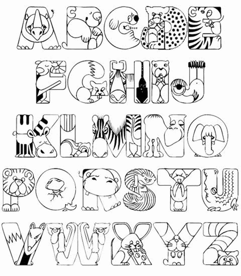 Alphabet Coloring Pages Free Preschool Activities Letters To for Alphabet Colouring Worksheets For Preschoolers