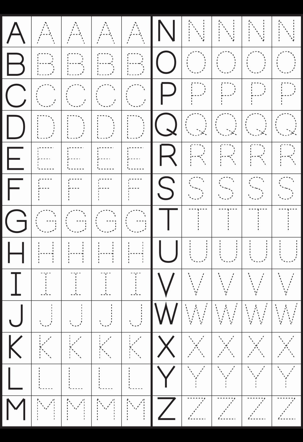 Alphabet Coloring Worksheets A-Z Pdf Fresh Worksheet Ideas pertaining to Alphabet Tracing A-Z Pdf