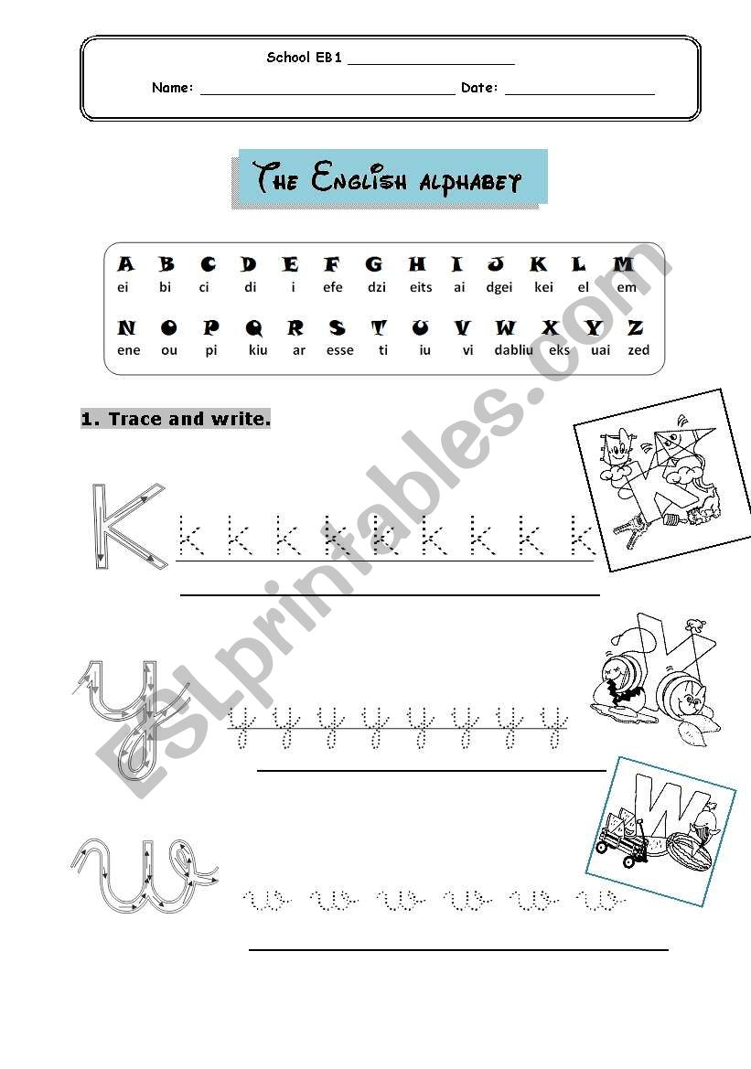 Alphabet For Young Learners - Esl Worksheetcatiahenriques within Alphabet Worksheets For Young Learners