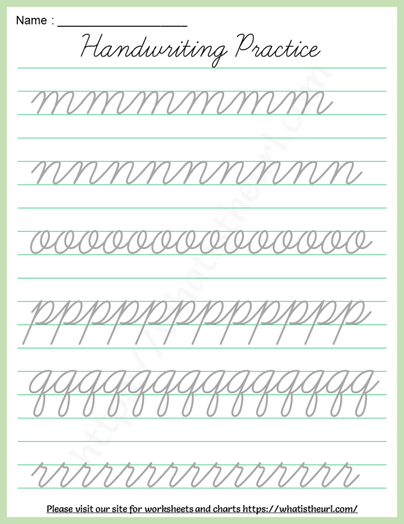 Cursive Alphabet A To Z Pdf | AlphabetWorksheetsFree.com