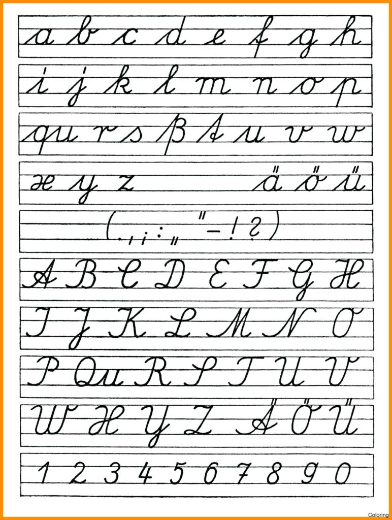 Alphabet In Cursive Handwriting – Doctorbedancing