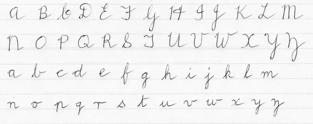 Alphabet In Cursive Handwriting Printable Pages Fancy Alphabet In Cursive Handwriting Printable Pages Fancy