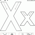 Alphabet Letter X Worksheet | Standard Block Font Pertaining To Tracing Letter X Preschool