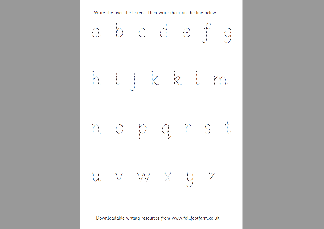 Alphabet Letters – Handwriting And Comprehension throughout Alphabet Writing Worksheets Uk