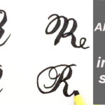 Alphabet R | Letter R In Four Styles | How To Write Stylish Capital  Alphabets Using Cut Marker