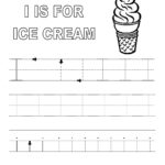 Alphabet Tracer Pages I Ice Cream   Http://www.kidscp Inside Letter H Worksheets Soft School