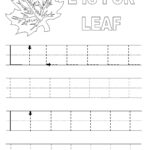 Alphabet Tracer Pages L Leaf | Tracing Sheets, Preschool Within Alphabet L Tracing