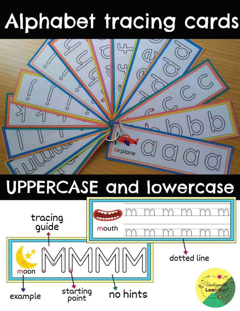 Alphabet Tracing Cards | Letter Recognition, Alphabet Inside Letter Tracing Interactive