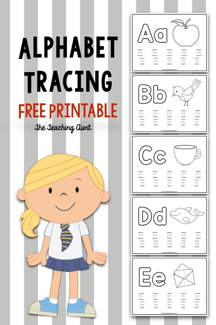 Alphabet Tracing Free Printable - The Teaching Aunt within Alphabet Tracing Free