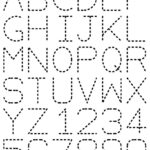 Alphabet Tracing. Laminate And Use Dry Erase Markers Regarding Alphabet Tracing Toddler